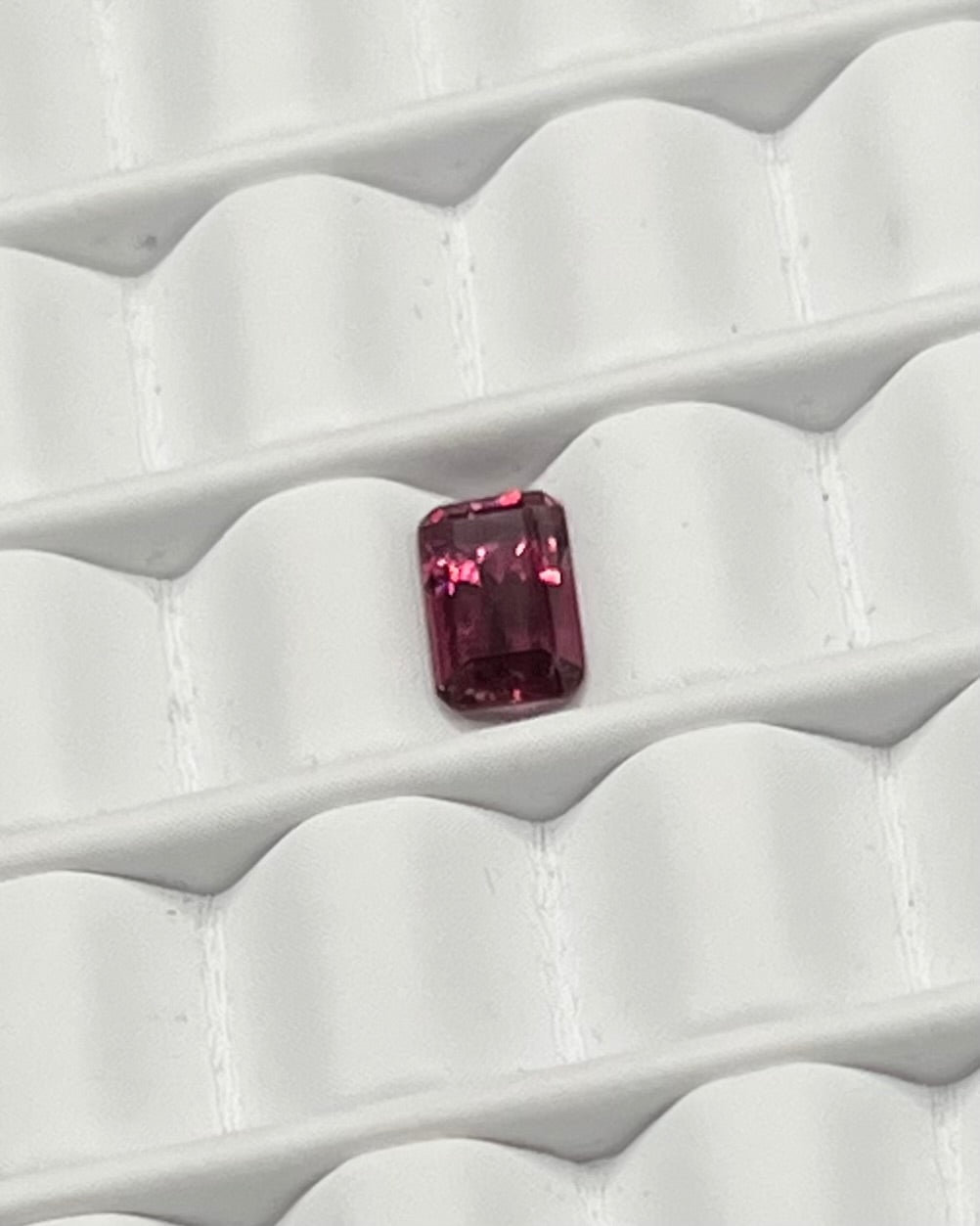0.75ct Emerald Cut Red Garnet RGT005