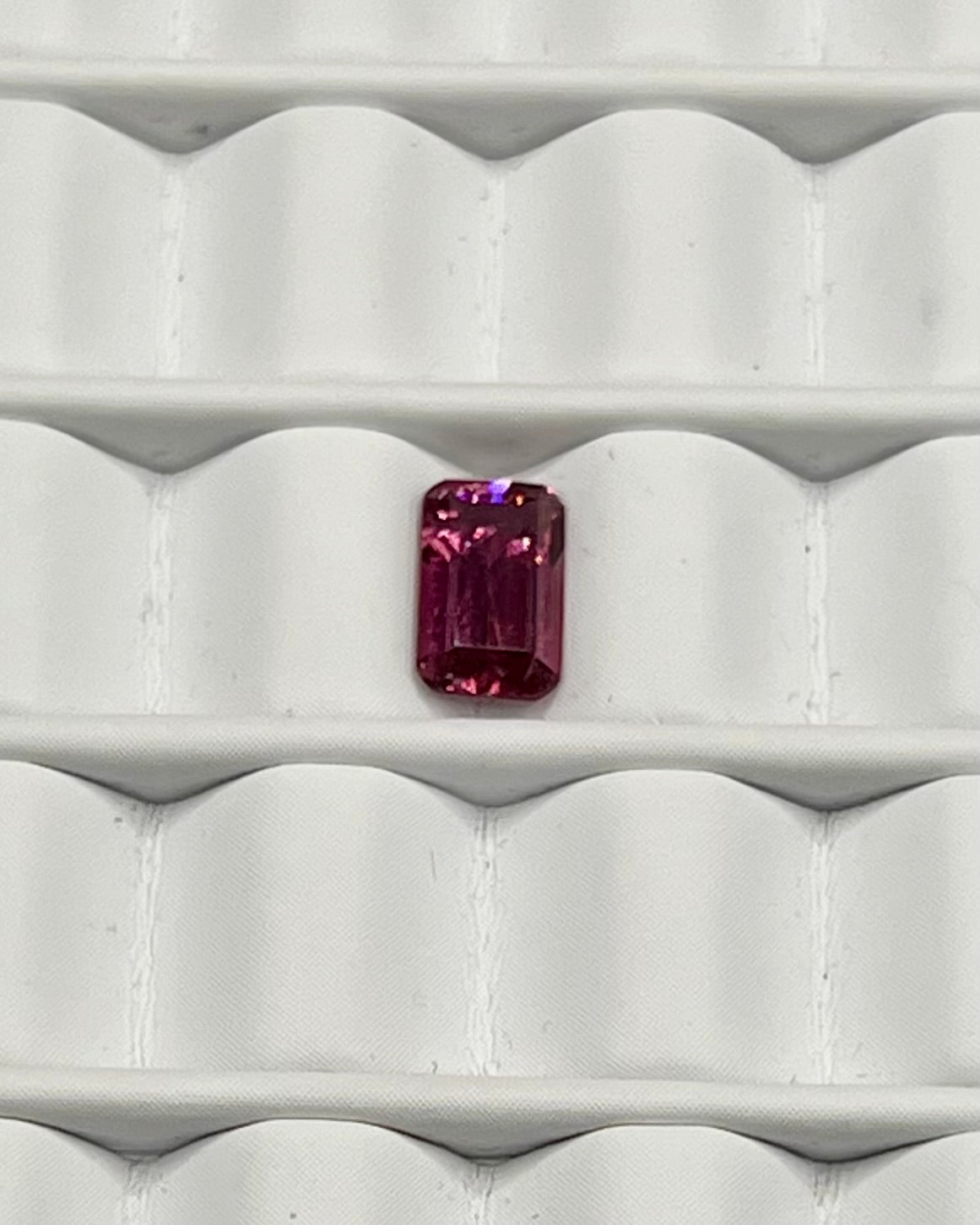 0.75ct Emerald Cut Red Garnet RGT005